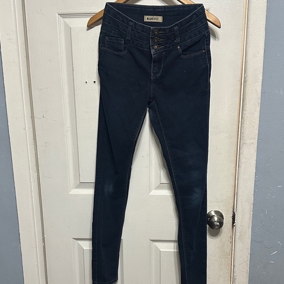 Blue Spice Women's High Rise Navy Jeans - Picture 1 of 3